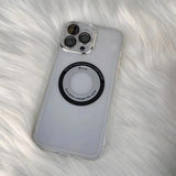 Husa protectie MagSafe TPU, Flippy, pentru iPhone 12/12 Pro, cu decupaj logo, Folie Sticla Camera, Transparent - vivimall.ro