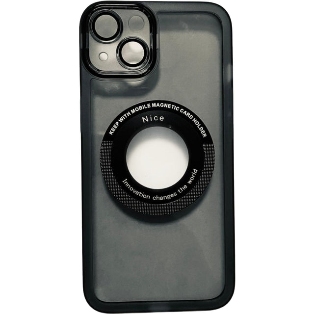 Husa protectie Flippy pentru Apple iPhone 13 decupaj logo, magnetica, Protectie Camera, Negru - vivimall.ro