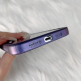 Husa protectie MagSafe TPU, Flippy, pentru iPhone 14 Plus, cu decupaj logo, Folie Sticla Camera, Mov - vivimall.ro