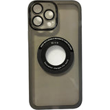 Husa protectie Flippy pentru Apple iPhone 14 Pro decupaj logo, magnetica, Protectie Camera, Negru - vivimall.ro
