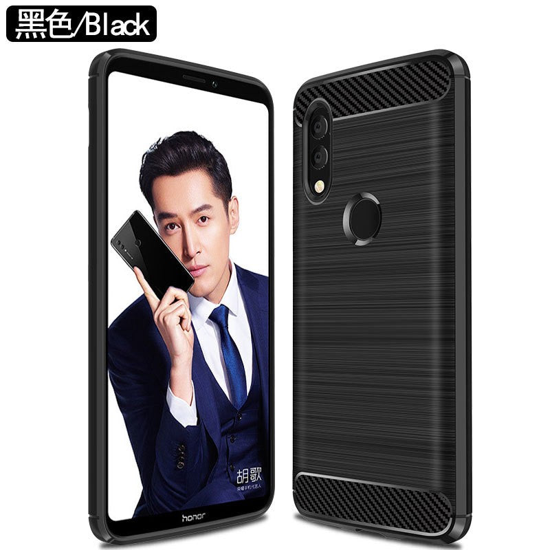 Husa Protectie, Vivimall, compatibila cu Honor 90, TPU Carbon, Negru - vivimall.ro