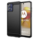 Husa de Protectie pentru Motorola Moto G13 / G23, Flippy, Protectie 360, din TPU cu element de Carbon, Anti Alunecare, 1.8 mm, Negru - vivimall.ro