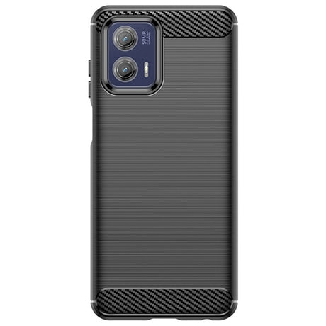 Husa de Protectie pentru Motorola Moto G13 / G23, Flippy, Protectie 360, din TPU cu element de Carbon, Anti Alunecare, 1.8 mm, Negru - vivimall.ro