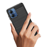 Husă protecție Motorola Moto G14 neagră, decupaje precise pentru butoane și porturi