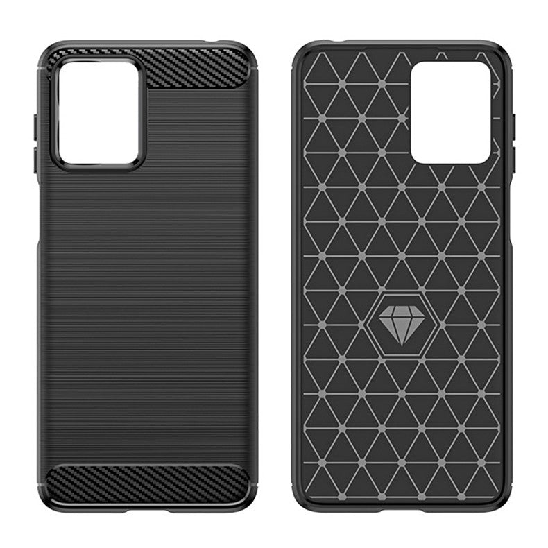 Husă Moto G14 anti-alunecare TPU Carbon, vedere laterală profil subțire 1.8 mm