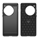 Husă OnePlus 12 montată pe telefon, protecție 360 grade, profil subțire 1.8 mm, vedere laterală