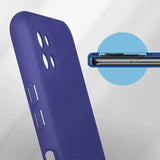 Husa protectie Flippy pentru Samsung A22 5G Liquid Silicone Mov - vivimall.ro