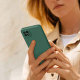 Husa protectie Flippy pentru Samsung A22 5G Liquid Silicone Verde - vivimall.ro