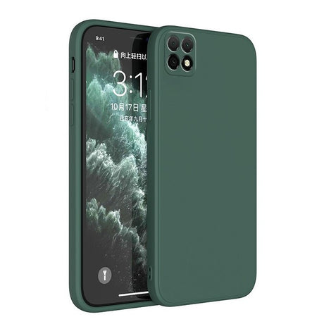 Husa protectie Flippy pentru Samsung A22 5G Liquid Silicone Verde - vivimall.ro