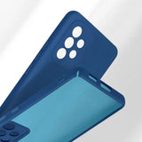 Husa protectie Flippy pentru Samsung A53 5G Liquid Silicone Albastru Inchis - vivimall.ro