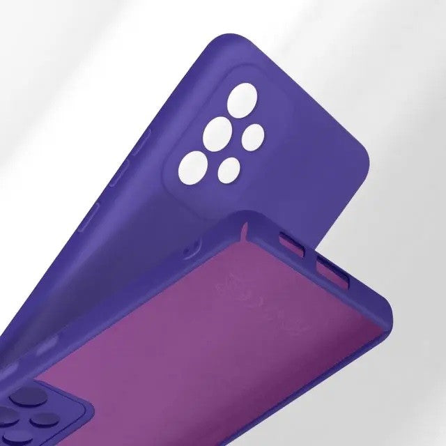 Husa protectie Flippy pentru Samsung A53 5G Liquid Silicone Mov - vivimall.ro