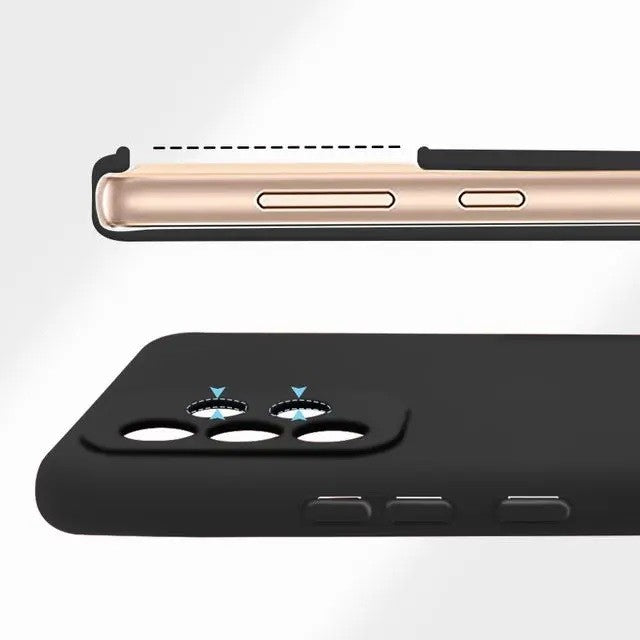 Husa protectie Flippy pentru Samsung A53 5G Liquid Silicone Negru - vivimall.ro