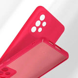 Husa protectie Flippy pentru Samsung A53 5G Liquid Silicone Roz Fuchsia/Roz - vivimall.ro