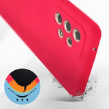 Husa protectie Flippy pentru Samsung A53 5G Liquid Silicone Roz Fuchsia/Roz - vivimall.ro