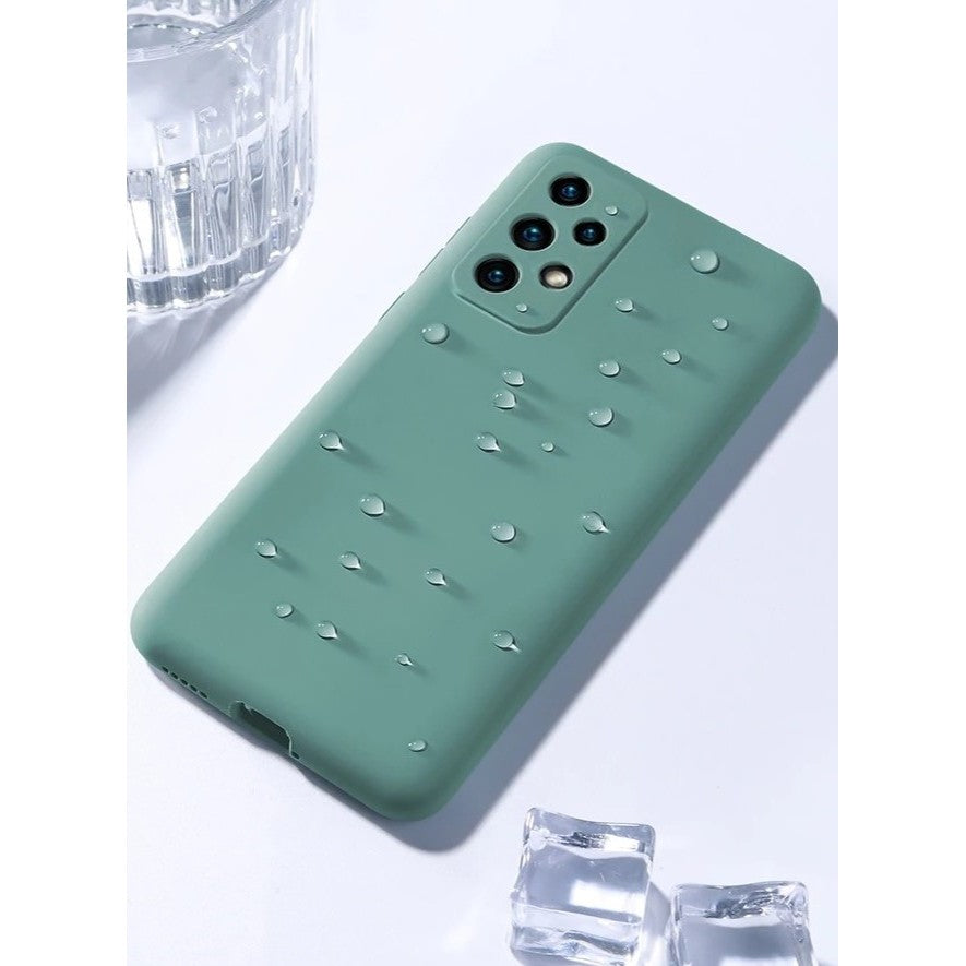 Husa protectie Flippy pentru Samsung A53 5G Liquid Silicone Verde - vivimall.ro