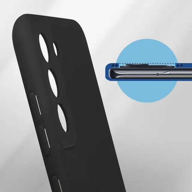 Husa protectie Flippy pentru Samsung S21 FE Liquid Silicone Negru - vivimall.ro