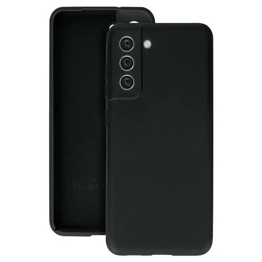 Husa protectie Vivimall pentru Samsung S21 FE Liquid Silicone Negru - vivimall.ro
