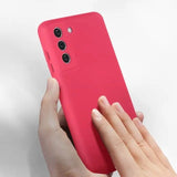 Husa protectie Flippy pentru Samsung S21 FE Liquid Silicone Fuchsia/Roz - vivimall.ro
