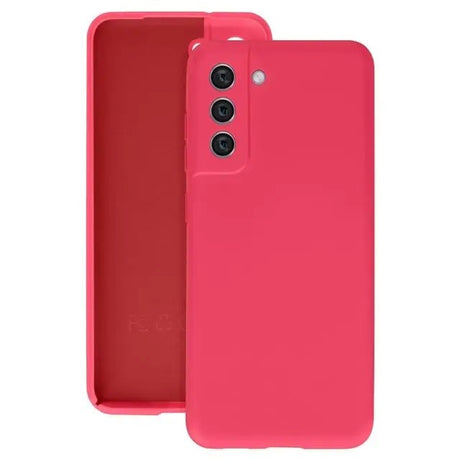 Husa protectie Flippy pentru Samsung S21 FE Liquid Silicone Fuchsia/Roz - vivimall.ro
