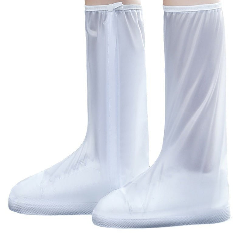 Protectie Incaltaminte pentru Ploaie si Noroi, Flippy, Impermeabila, Talpa Antiderapanta, cu Fermoar si Capsa, Inaltime 40 cm, Marime XL 40-41, Alb - vivimall.ro