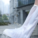 Protectie Incaltaminte pentru Ploaie si Noroi, Flippy, Impermeabila, Talpa Antiderapanta, cu Fermoar si Capsa, Inaltime 40 cm, Marime XXXL 44-45, Alb - vivimall.ro