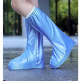 Protectie Incaltaminte pentru Ploaie si Noroi, Flippy, Impermeabila, Talpa Antiderapanta, cu Fermoar si Capsa, Inaltime 40 cm, Marime XXXL 44-45, Albastru - vivimall.ro