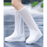 Protectie Incaltaminte pentru Ploaie si Noroi, Flippy, Impermeabila, Talpa Antiderapanta, cu Fermoar si Capsa, Inaltime 40 cm, Marime XXXL 44-45, Alb - vivimall.ro