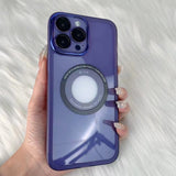 Husa protectie MagSafe TPU, Flippy, pentru Apple iPhone 13 Pro, cu decupaj logo, Folie Sticla Camera, Mov - vivimall.ro