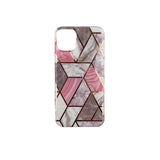 Husa protectie pentru Apple iPhone 11 Pro Max Soft IMD TPU Marble Geometric Alb - vivimall.ro