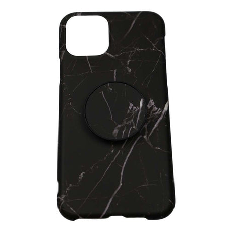 Husa protectie pentru Apple iPhone X/XS Soft IMD TPU Marble Negru cu Suport inclus - vivimall.ro