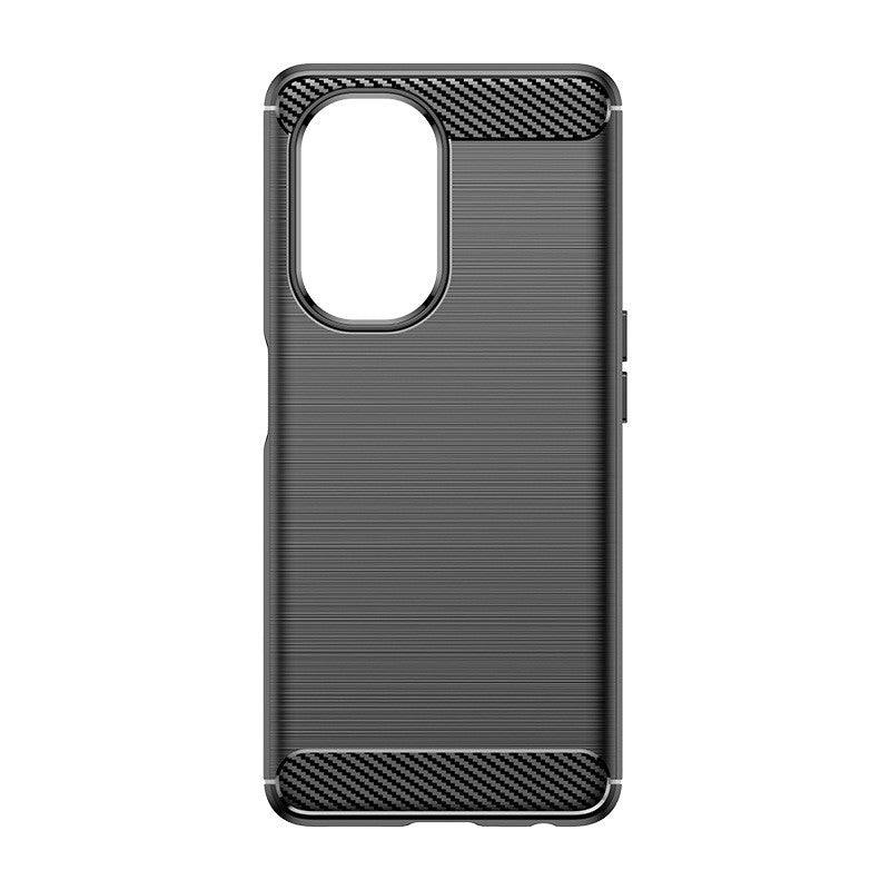 Husă OnePlus Nord CE3 Lite anti-cadere silicon negru, vedere laterală stânga cu decupaje butoane