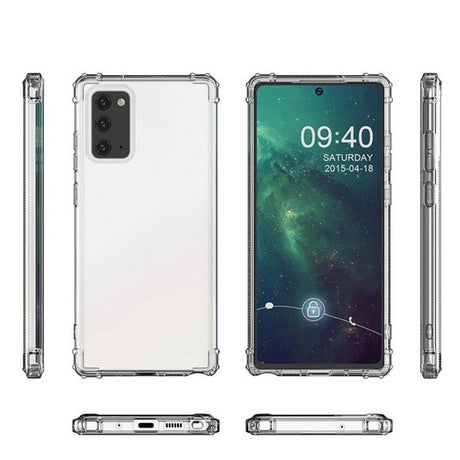 Husă Samsung Galaxy S20 transparentă cu colțuri întărite antisoc, detaliu lateral stânga