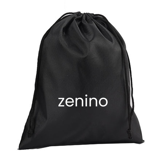 Husa Sac pentru Pantofi, Vivimall, Husa din Poliester pentru Haine Incaltaminte, Lucruri in Calatorie, inchidere cu Snur, 30 x 20 cm 80 g Negru - vivimall.ro