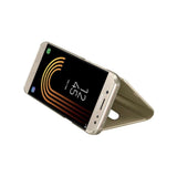 Husa Samsung A51 Flip Cover Oglinda Auriu - vivimall.ro