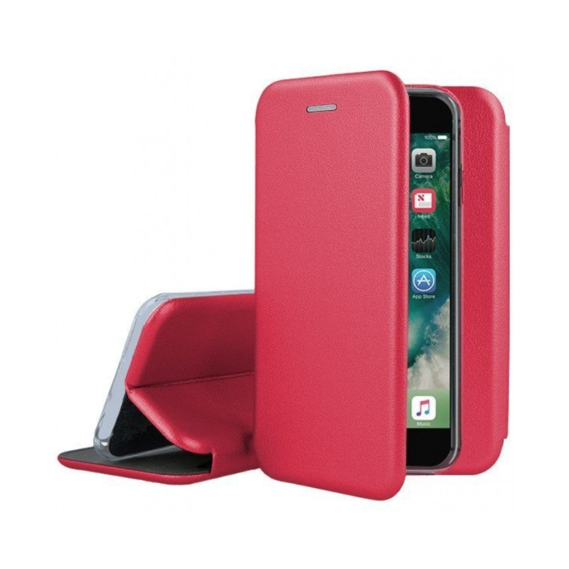 Husa de protectie Flippy compatibila cu Samsung Galaxy A3 2017 Magnet Book Case Rosu - vivimall.ro