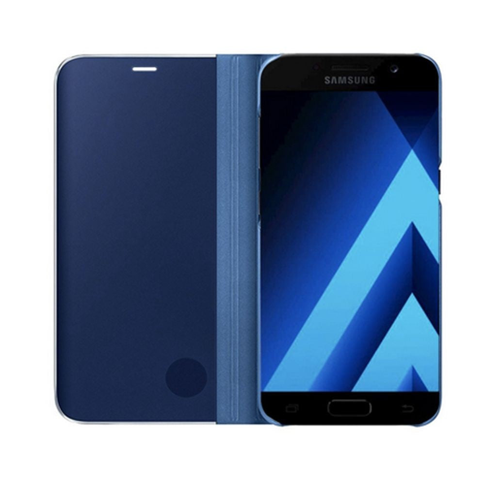 Husa Samsung Galaxy A5 2017 Flip Cover Oglinda Albastru - vivimall.ro