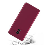 Husa Samsung Galaxy A8 2018 Luxury Case Burgundy - vivimall.ro