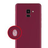 Husa Samsung Galaxy A8 2018 Luxury Case Burgundy - vivimall.ro