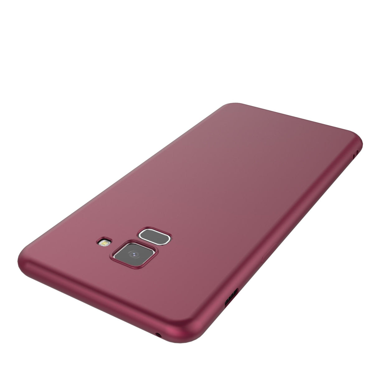 Husa Samsung Galaxy A8 2018 Luxury Case Burgundy - vivimall.ro