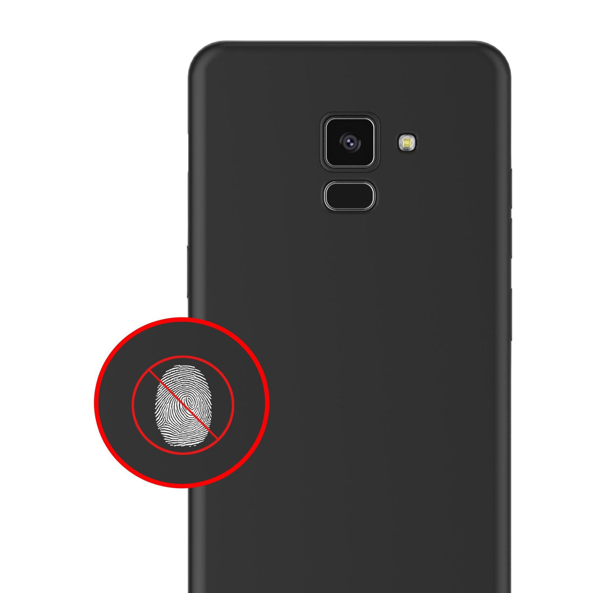 Husa Samsung Galaxy A8 2018 Luxury Case Negru - vivimall.ro