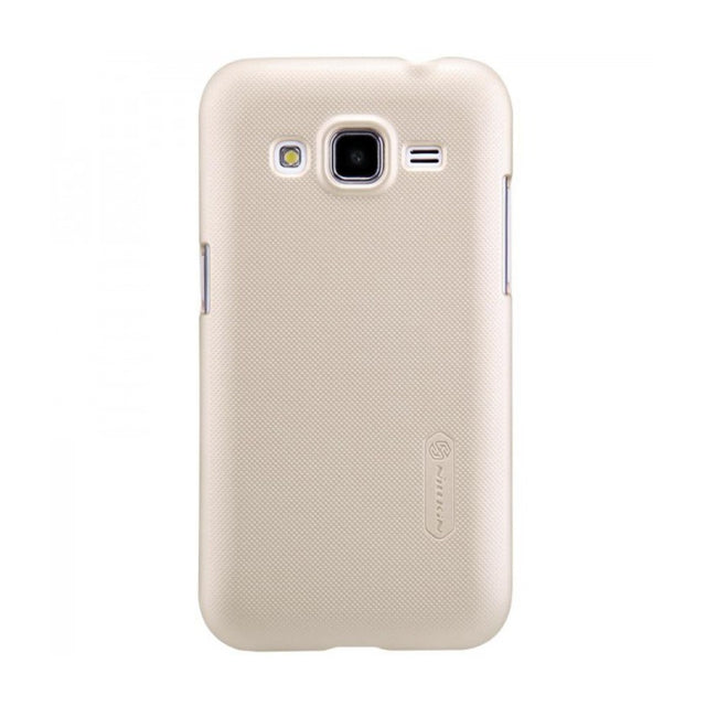 Husa Samsung Galaxy Core Prime Nillkin Frosted Shield Auriu + Folie de protectie - vivimall.ro