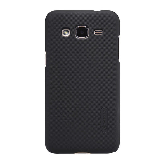 Husa Samsung Galaxy J2 2015 Nillkin Frosted Shield Negru + Folie de protectie - vivimall.ro