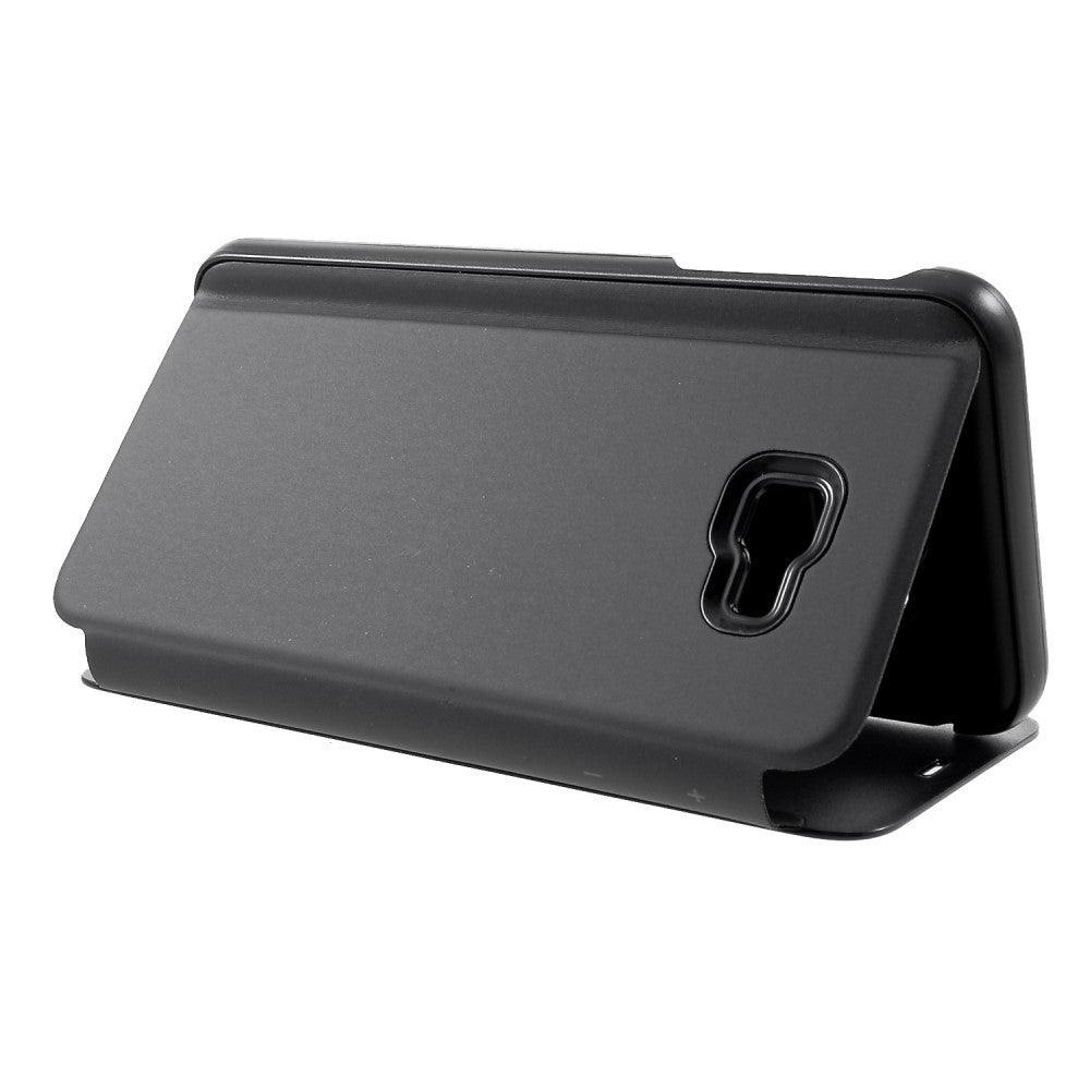 Husa Samsung Galaxy J4 Plus 2018 Flip Cover Oglinda Negru - vivimall.ro