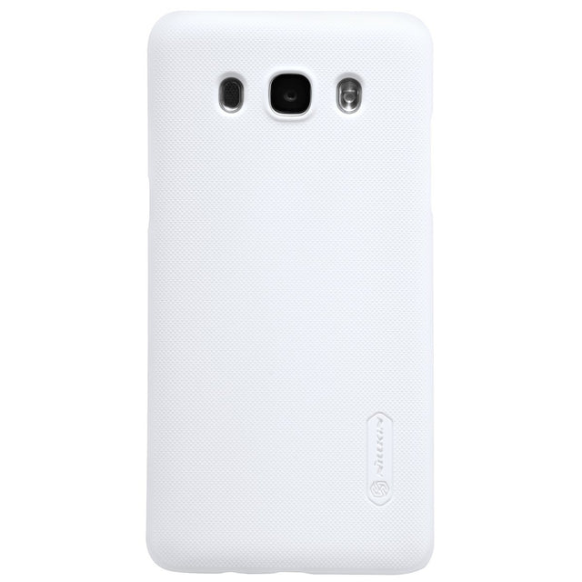 Husa Samsung Galaxy J5 2015 Nillkin Frosted Shield Alb + Folie de protectie - vivimall.ro