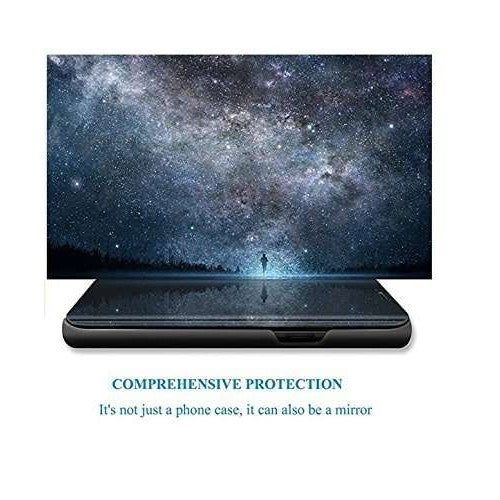 Husa Samsung Galaxy J6 Plus 2018 Flippy® Flip Cover Oglinda Negru - vivimall.ro