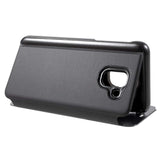 Husa Samsung Galaxy J6 Plus 2018 Flippy® Flip Cover Oglinda Negru - vivimall.ro