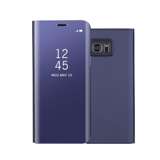Husa Samsung Galaxy J7 2017 Flip Cover Oglinda Violet - vivimall.ro
