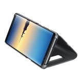 Husa Samsung Galaxy Note 8 Flip Cover Oglinda Negru - vivimall.ro