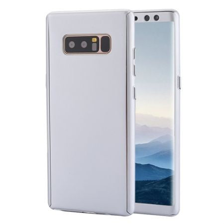 Husa Samsung Galaxy Note 8 Full Cover 360 Argintiu + Folie de protectie - vivimall.ro
