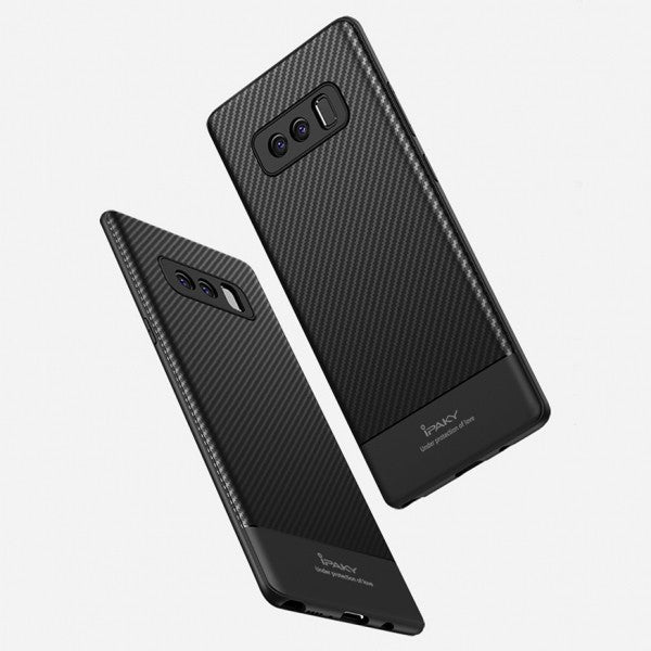 Husa Samsung Galaxy Note 8 IPAKY Carbon Fiber Negru - vivimall.ro